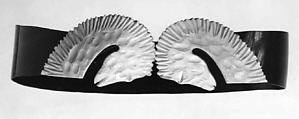 Evening belt, Schiaparelli (French, founded 1927), plastic (cellulose nitrate), French